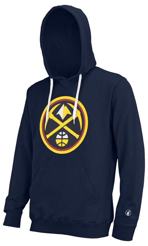 FISLL Men's NBA Team Color, Name and Logo Premium Hoodie, Pullover Sweatshirt, Denver Nuggets