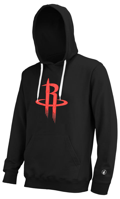 FISLL Men's NBA Team Color, Name and Logo Premium Hoodie, Pullover Sweatshirt, Houston Rockets
