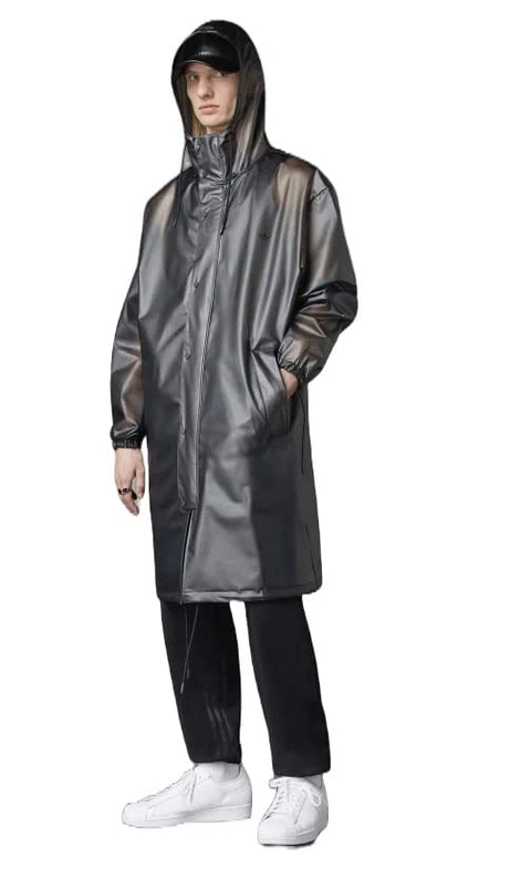 adidas Originals Men's Blue Version Arkive Rain Coat, Black