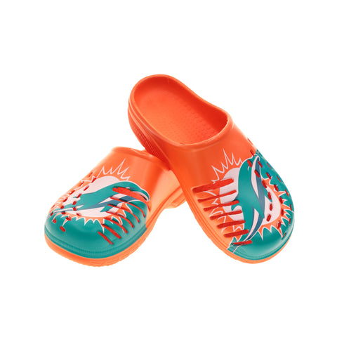 Miami Dolphins 2023 Family Dollar Split Color Clog - Mens