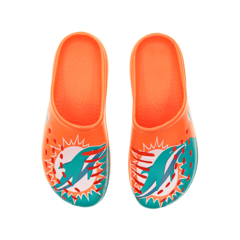 Miami Dolphins 2023 Family Dollar Split Color Clog - Mens