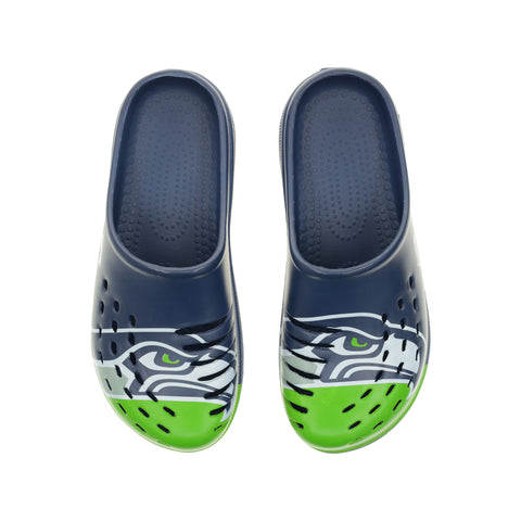 Seattle Seahawks 2023 Family Dollar Split Color Clog - Mens