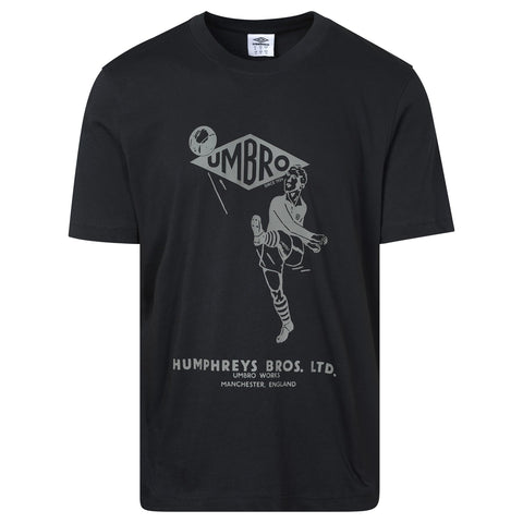 Umbro Men's S24 Humphreys Bros Tee Black