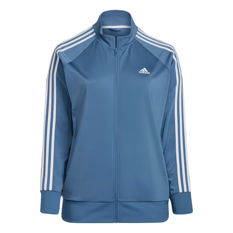 adidas Plus Size Essentials 3-Stripes Track Jacket Altered Blue