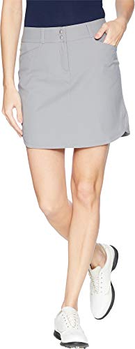 adidas Golf Women's Essential 3 Stripe Skort, Grey Three