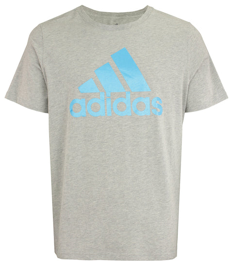 adidas Women's Plus Sizes Amplifier Short Sleeve Badge of Sport Tee, Medium Grey Heather