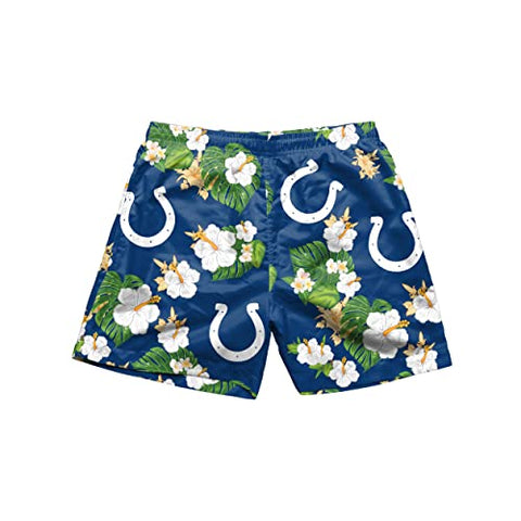 FOCO NFL Indianapolis Colts Floral Swimming Trunks - Mens