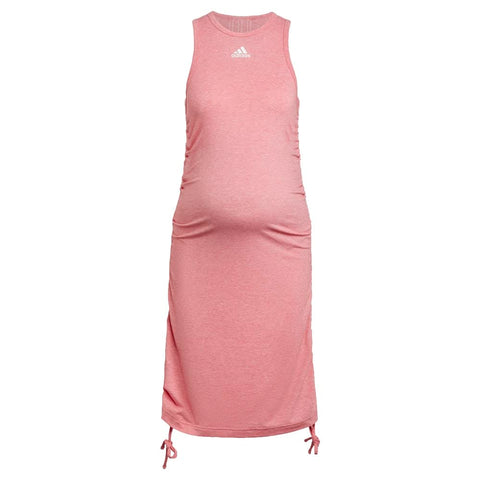 adidas Women's Grow Positivity Maternity Dress, Hazy Rose Melange