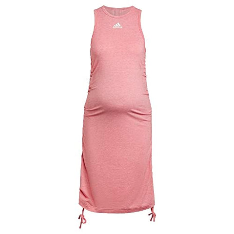 adidas Women's Grow Positivity Maternity Dress, Hazy Rose Melange