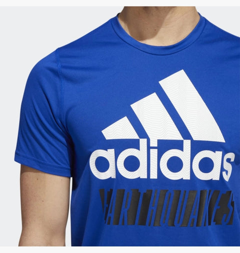 Adidas Mens San Jose Earthquakes Creator Short Sleeve T-Shirt, MLS