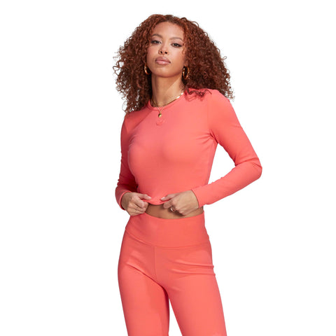 Adidas Womens Cropped Long Sleeve T-Shirt