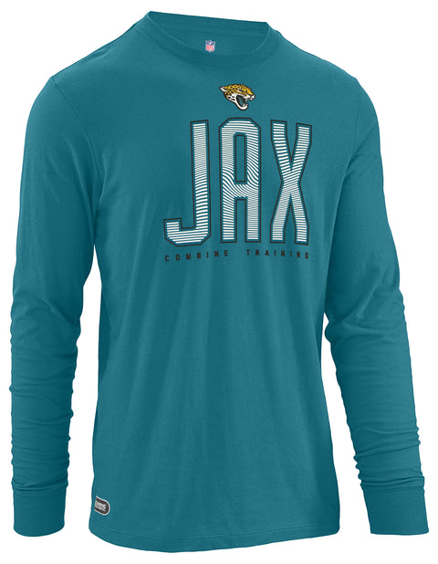 Outerstuff NFL Men's Record Setter Long Sleeve T-Shirt, Jacksonville Jaguars, Team Color