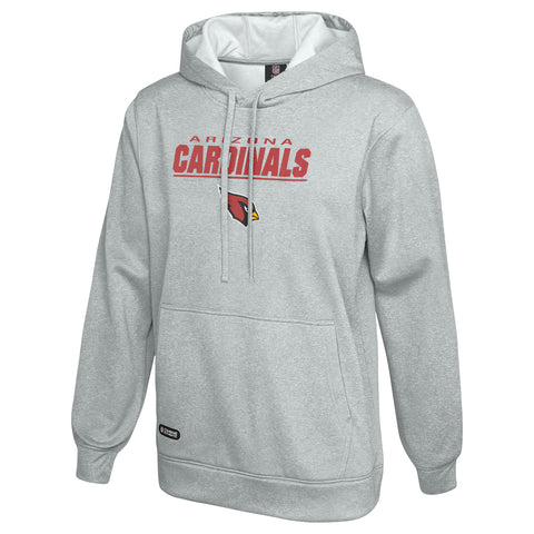 Outerstuff NFL Men's Arizona Cardinals Stated Pullover Fleece Hoodie Grey