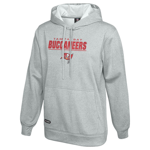 Outerstuff NFL Men's Tampa Bay Buccaneers Stated Pullover Fleece Hoodie Grey