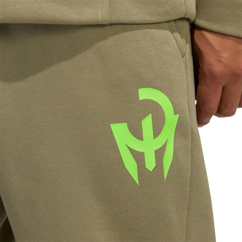 adidas Mens Patrick Mahomes Graphic Logo Jogger Pants, Green