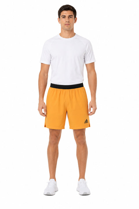 adidas Men's Axis Woven 3.0 Unlined Lightweight Athletic Shorts, Pulse Amber Large Tall