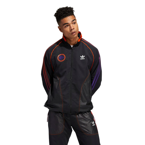 adidas Originals Men's Hbe Full Zip Wind Jacket, Black/Collegiate