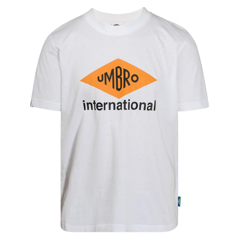Umbro Men's F24 International Diamond Tee Brilliant White