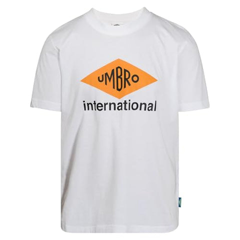 Umbro Men's F24 International Diamond Tee Brilliant White