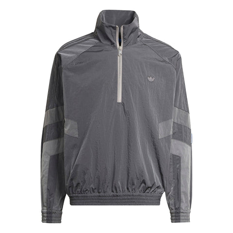 adidas Originals Mens Blue Version Silver Sports Track Jacket, Gray Five