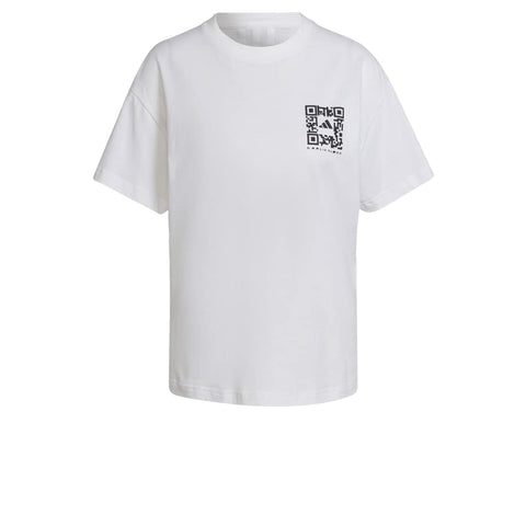 Adidas Womens Kk Gfx Short Sleeve T-Shirt, White