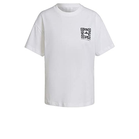 Adidas Womens Kk Gfx Short Sleeve T-Shirt, White