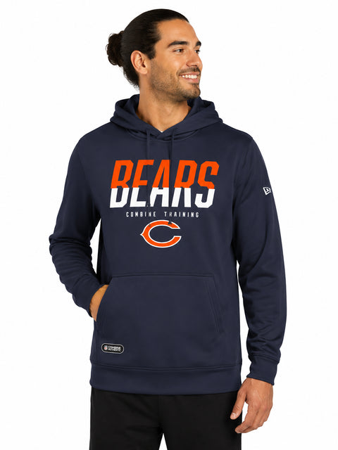 New Era NFL Chicago Bears Mens Big Stage Poly Po Hoodie