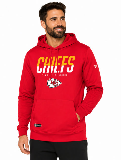 New Era NFL Kansas City Chiefs Mens Big Stage Poly Po Hoodie