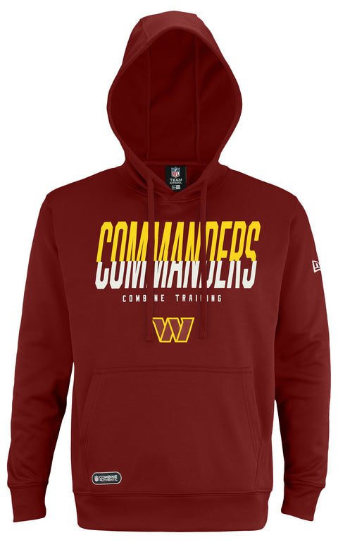 New Era NFL Washington Commanders Mens Big Stage Poly Po Hoodie