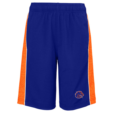Outerstuff NCAA Boy's Youth Break Points Shorts, Boise State, Royal Blue