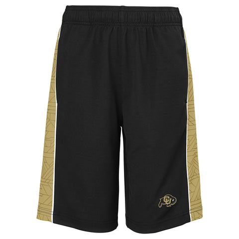 Outerstuff NCAA Boy's Youth Break Points Shorts, Colorado Buffaloes, Black