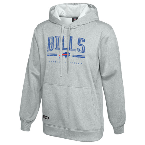 Outerstuff NFL Men's Coin Toss Pullover Performance Fleece Hoodie, Buffalo Bills - Gray
