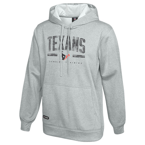 Outerstuff NFL Men's Coin Toss Pullover Performance Fleece Hoodie, Houston Texans - Gray