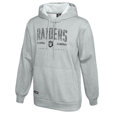 Outerstuff NFL Men's Coin Toss Pullover Performance Fleece Hoodie, Las Vegas Raiders - Gray