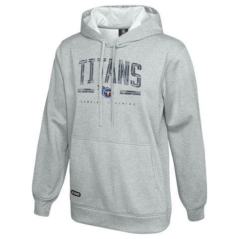 Outerstuff NFL Men's Coin Toss Pullover Performance Fleece Hoodie, Tennessee Titans - Gray