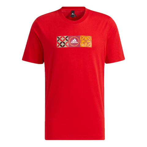 adidas Men's Chinese New Year CNY Gfx Graphic T-Shirt, Scarlet
