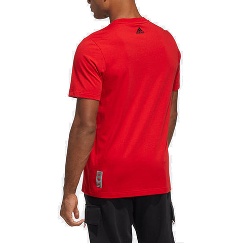adidas Men's Chinese New Year CNY Gfx Graphic T-Shirt, Scarlet