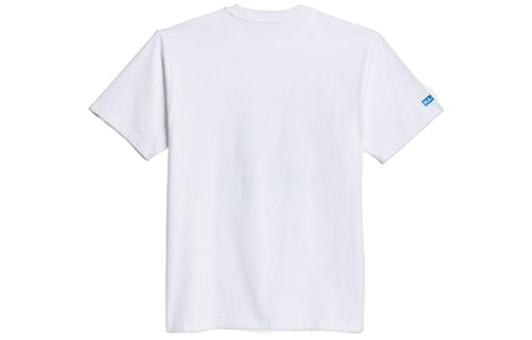 Adidas Unisex Message Short Sleeve Skateboarding Graphic Tee, White