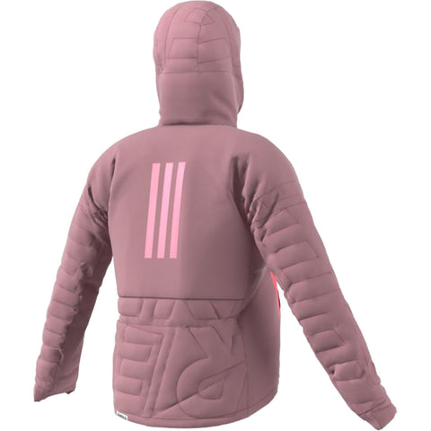 adidas Women's Terrex Myshelter Primaloft Hooded Jacket, Magic Mauve