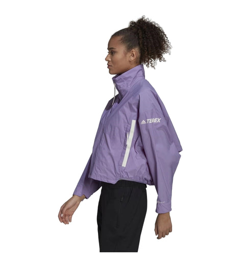 adidas Women's Sportswear Terrex Ct My Shelter Windready Crop Jacket, Magic Lilac