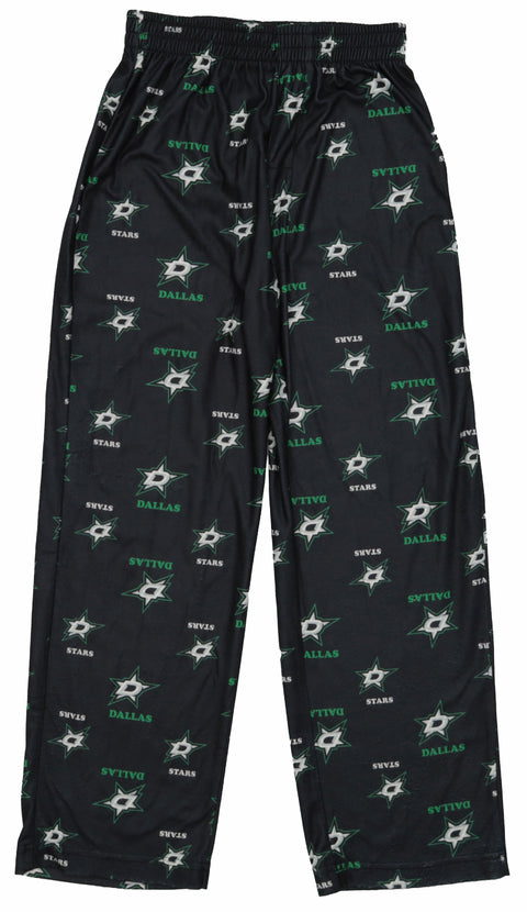 Outerstuff NHL Boys Youth All-Over-Print Lounge Pants Pajama Bottoms - Dallas Stars