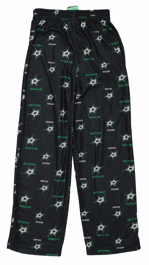 Outerstuff NHL Boys Youth All-Over-Print Lounge Pants Pajama Bottoms - Dallas Stars