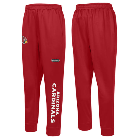 Outerstuff NFL Men's Arizona Cardinals Side Line Elastic Tech Jogger
