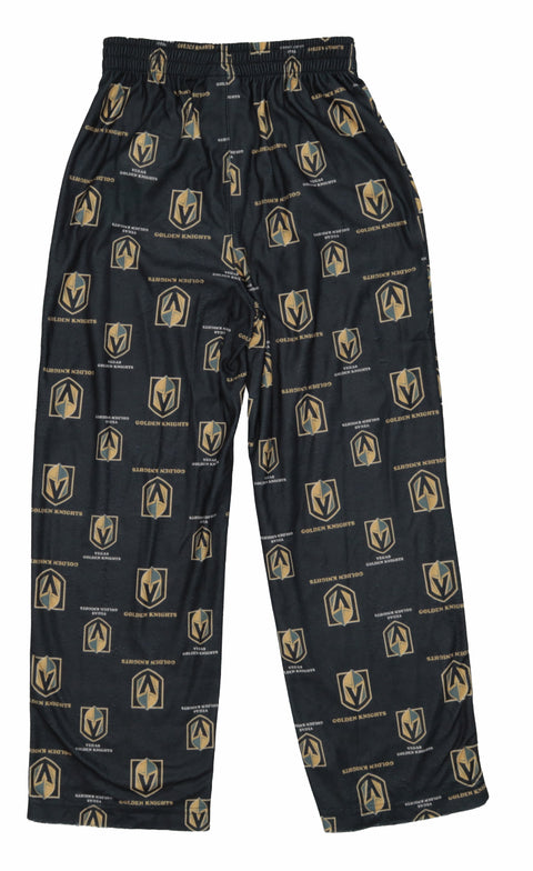 Outerstuff NHL Boys Youth All-Over-Print Lounge Pants Pajama Bottoms - Vegas Golden Knights