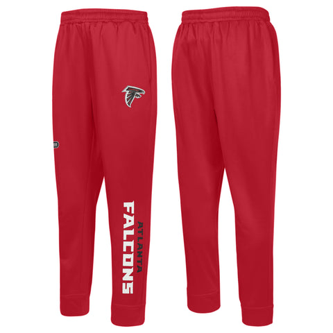 Outerstuff NFL Men's Side Line Elastic Tech Jogger, Atlanta Falcons, Team Color