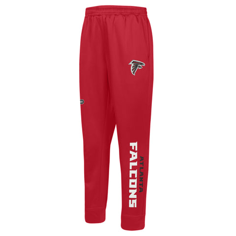 Outerstuff NFL Men's Side Line Elastic Tech Jogger, Atlanta Falcons, Team Color