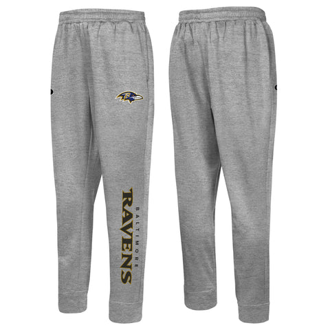 Outerstuff NFL Men's Baltimore Ravens Side Line Elastic Tech Jogger