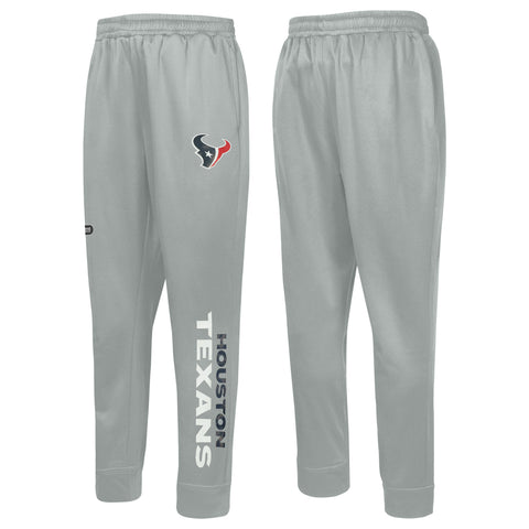 Outerstuff NFL Men's Side Line Elastic Tech Jogger, Houston Texans, Gray
