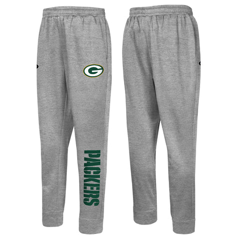 Outerstuff NFL Men's Green Bay Packers Side Line Elastic Tech Jogger