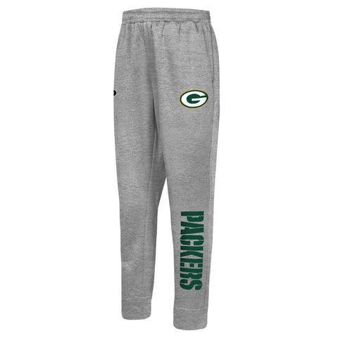 Outerstuff NFL Men's Green Bay Packers Side Line Elastic Tech Jogger